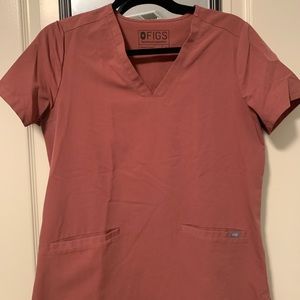 Mineral Mauve S Figs Scrub Top